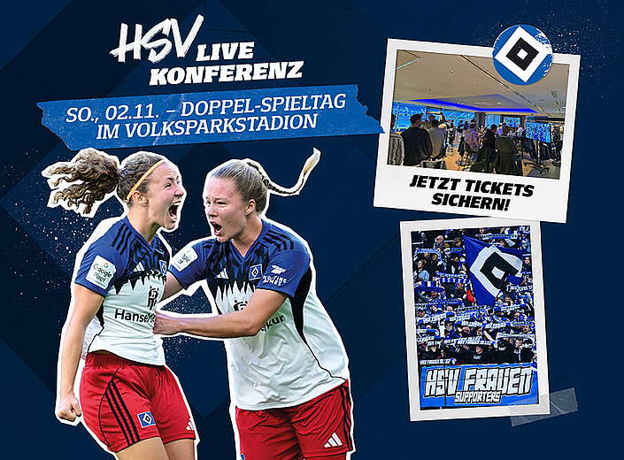 Zwei Spiele, ein Verein: HSV-Live-Konferenz im Volksparkstadion