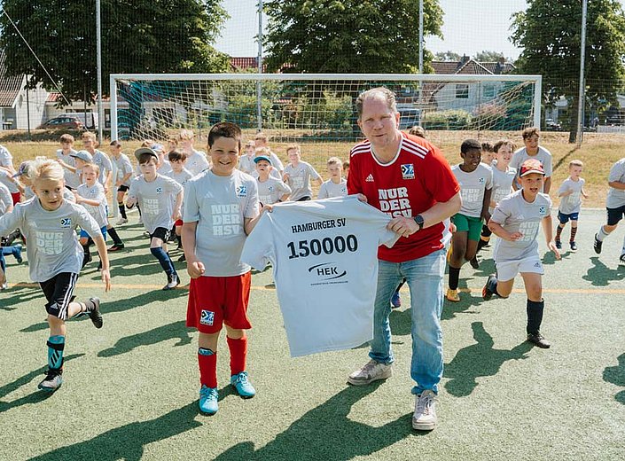 HSV-Fußballschule feiert 150.000. Teilnehmer