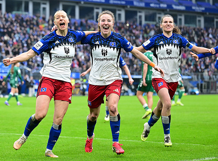 „Alle gemeinsam ins Volksparkstadion“: Männerteam supportet HSV-Frauen beim Heimspiel gegen den FC Bayern