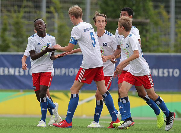 Jubel U15 664 Derbysieger: Die U15 bezwang Bremen deutlich.
