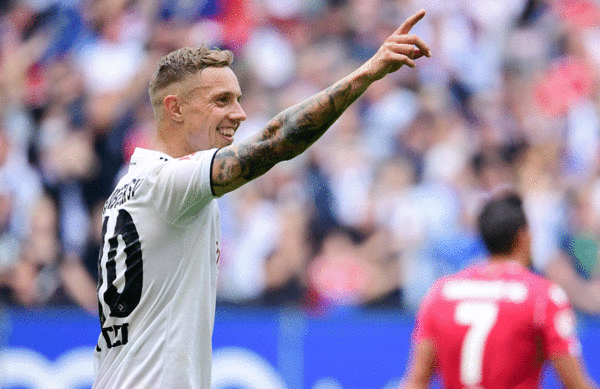 Und wieder hat er zugeschlagen: Sonny Kittel markierte mit seinem vierten Saisontreffer das wichtige 1:0. Verdienter Lohn für eine starke HSV-Halbzeit.