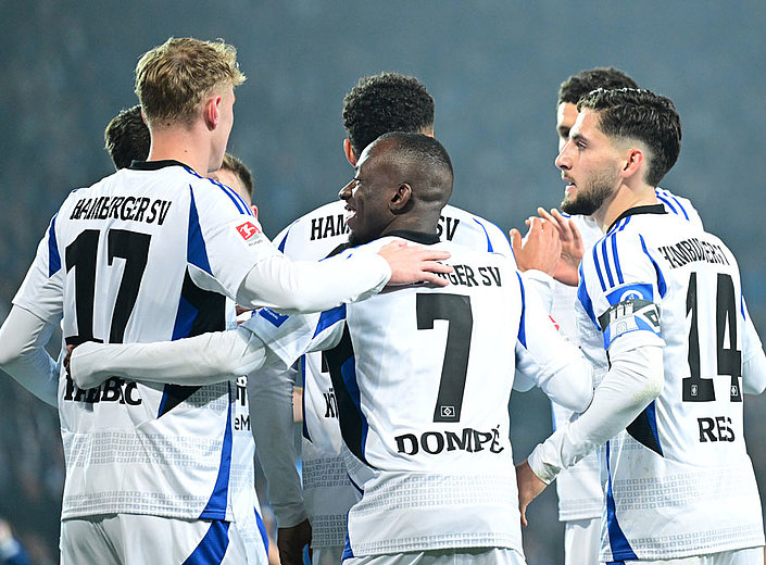3:0 - HSV gewinnt eindrucksvoll beim 1. FC Magdeburg