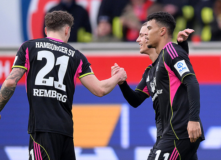 2:0 – HSV feiert in Heidenheim ersten Auswärtssieg