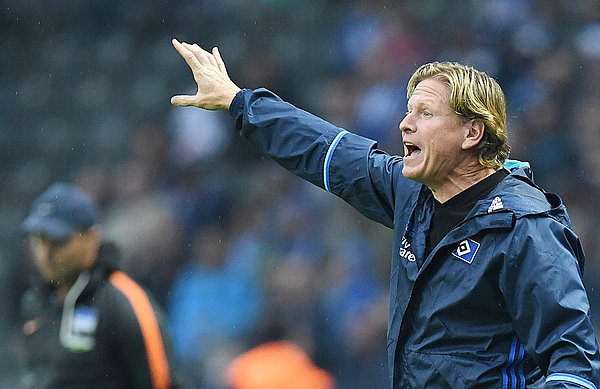 Markus Gisdol erlebte in Berlin am 1. Oktober 2016 sein Bundesliga-Debüt für den HSV.