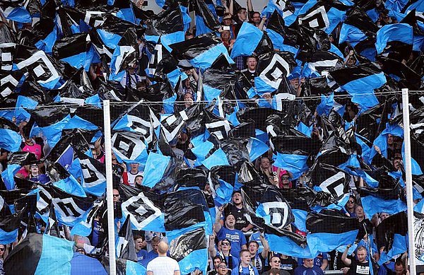 Top class: A HSV fan choreography.