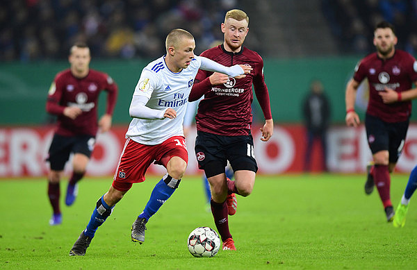 Fiete Arp never stopped working up front, synonymous for HSV’s overall performance.