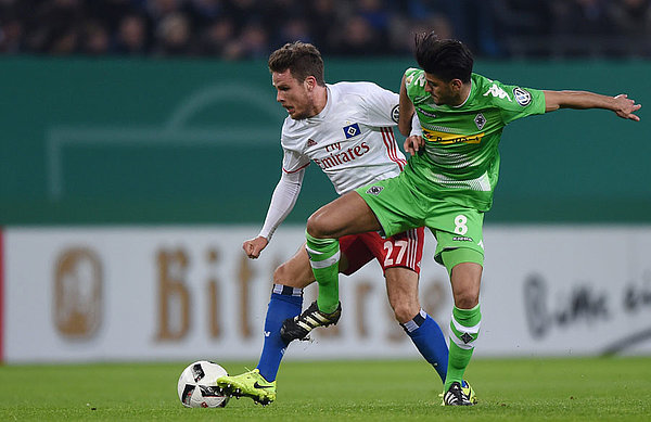 Nicolai Müller and his team were unlucky to lose in the cup at home to Gladbach.