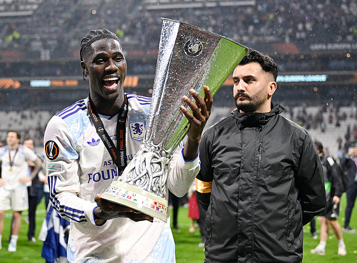 Ex-HSVer Amadou Onana gewinnt die Europa League