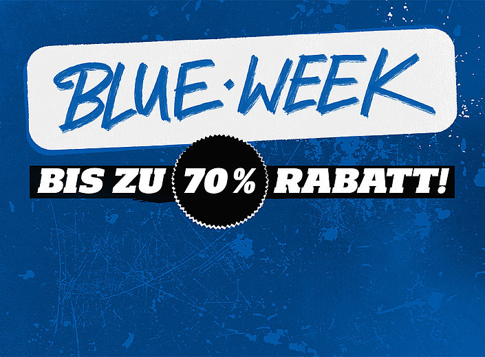 Blue Week 2025 – Bis zu 70 % Rabatt!