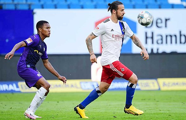 HSV-Routinier Martin Harnik markierte in der 35. Minute die 1:0-Führung für den HSV - sein dritter Saisontreffer.