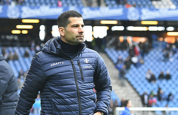 Darmstadt manager Dimitrios Grammozis was a HSV player from 1998-2000 and will be hoping to put one over his former employers on Saturday.