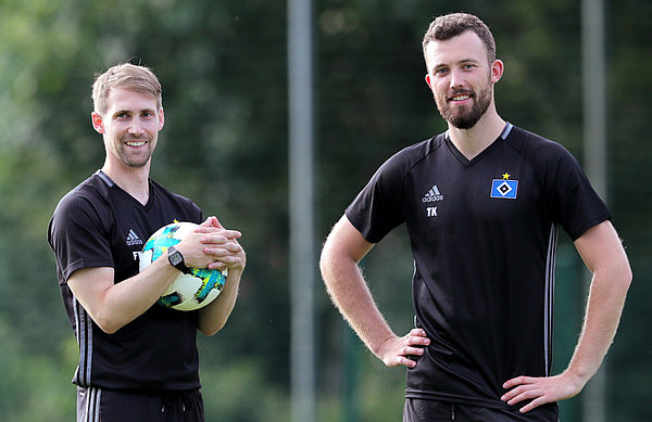 Florian Wolff (l.) und Tobias Kabel bilden das neue U14-Trainerduo.
