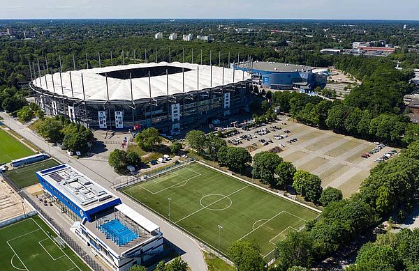 Schauplatz des nächsten besonderen Events: das Volksparkstadion in Hamburg.