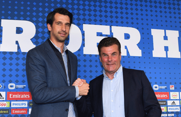 HSV sporting director introduced Dieter Hecking as the “ideal candidate” for the job.