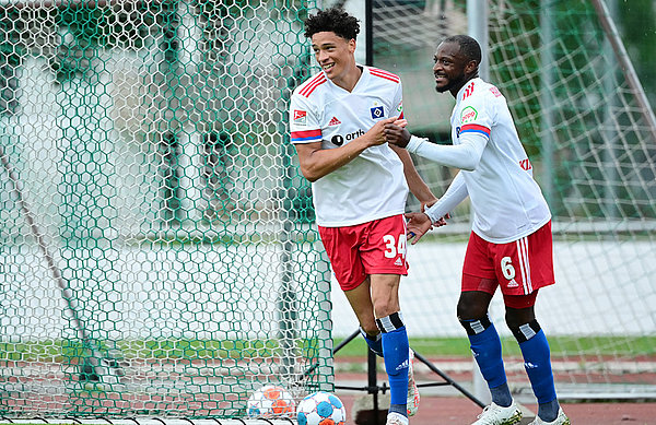 Jonas David erzielte in der 16. Minute den Siegtreffer für den HSV. Jonas David erzielte in der 16. Minute den Siegtreffer für den HSV.