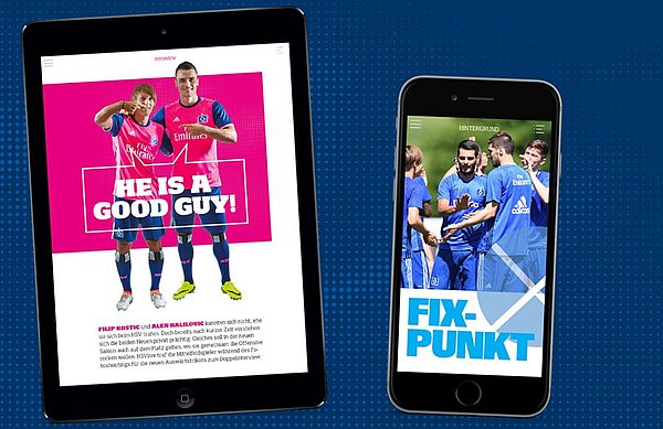 Die neue HSVlive App lässt sich auf dem Tablet und Smartphone (beides iOS und Android) nutzen.