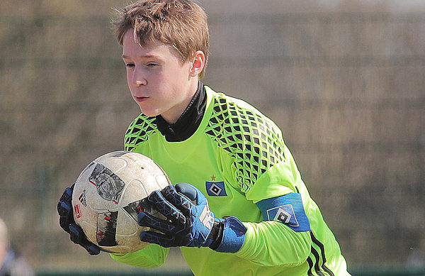 Zu Null gespielt. Das gefällt auch U13-Keeper Matti Beimgraben. U13-Keeper Matti Beimgraben.