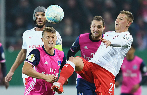 HSV were gritty in Halle as well as being tough in the tackle. That laid the foundation for the 4-0 victory. 