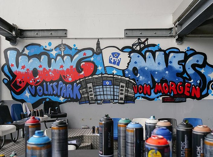 Graffiti-Workshop: Treffpunkt der Young Ones erstrahlt in neuen Farben