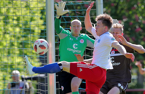 Enge Kiste: Justin Huber und die U21 bezwangen die U23 des FC St. Pauli