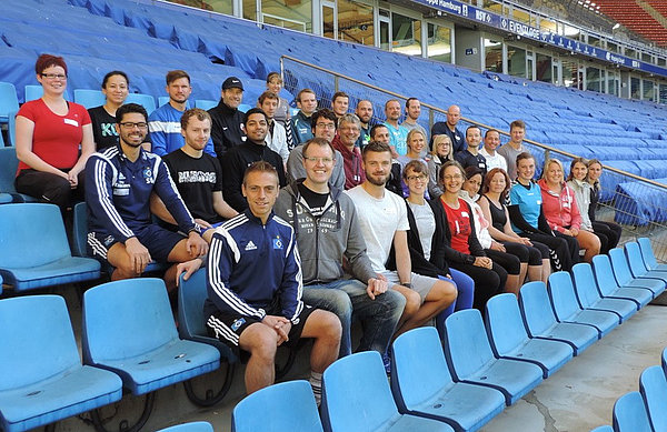 Glückliche und zufrieden Gesichter gab es nach dem bis dato letzten Seminar im Volksparkstadion.