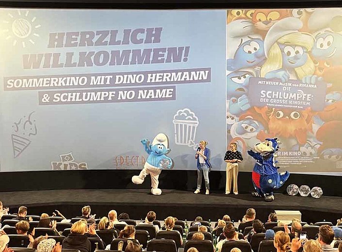 Sommerkino mit Dino Hermann und Schlumpf No Name