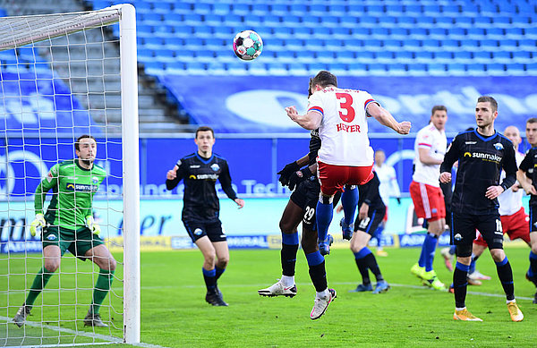 Moritz Heyer's second goal of the season was almost an exact copy of his first, heading in at the back post from a corner.
