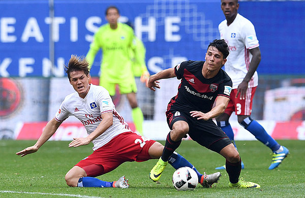 On the pitch "Go" is known for his gritty never say die style.