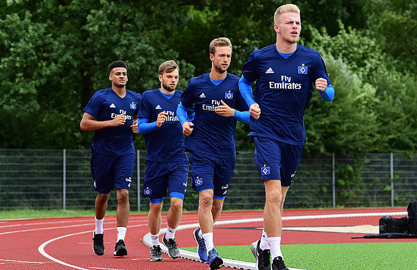 Die HSV-Spieler absolvierten an der Sportanlage in Lurup die Laktat- und Leistungstest für die neue Saison.
