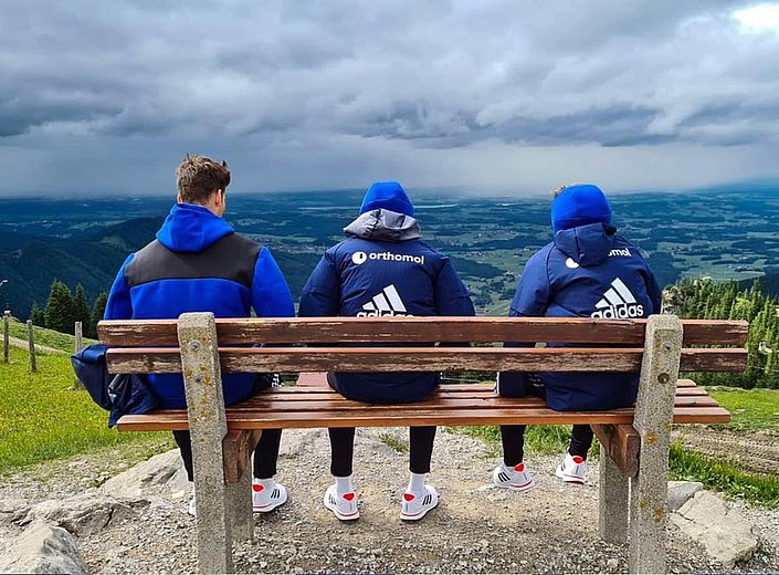 Team-Nachmittag in den Bergen