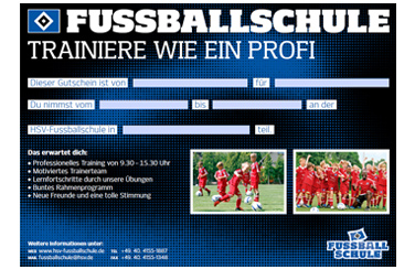 8 Gutschein Fussballschule