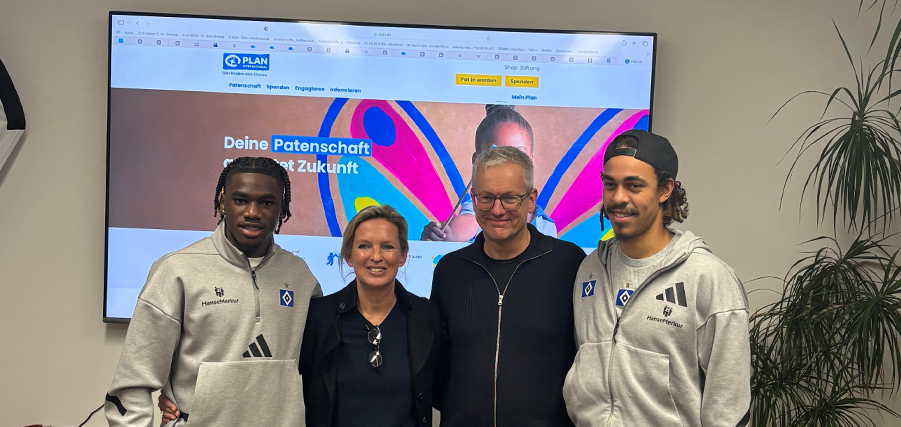 Mehr Sichtbarkeit für Kinderrechte: HSV unterstützt Kinderpatenschaften mit Plan International