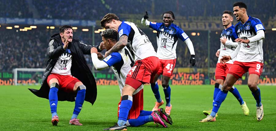 HSV leave it late to draw 1-1 with BVB