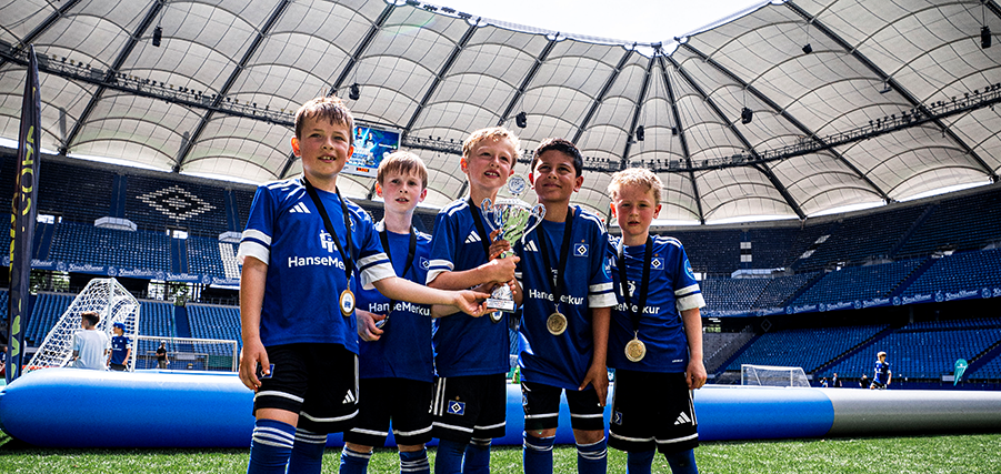 Große Bühne für kleine HSVer: Premiere der Volkspark Mini-Masters