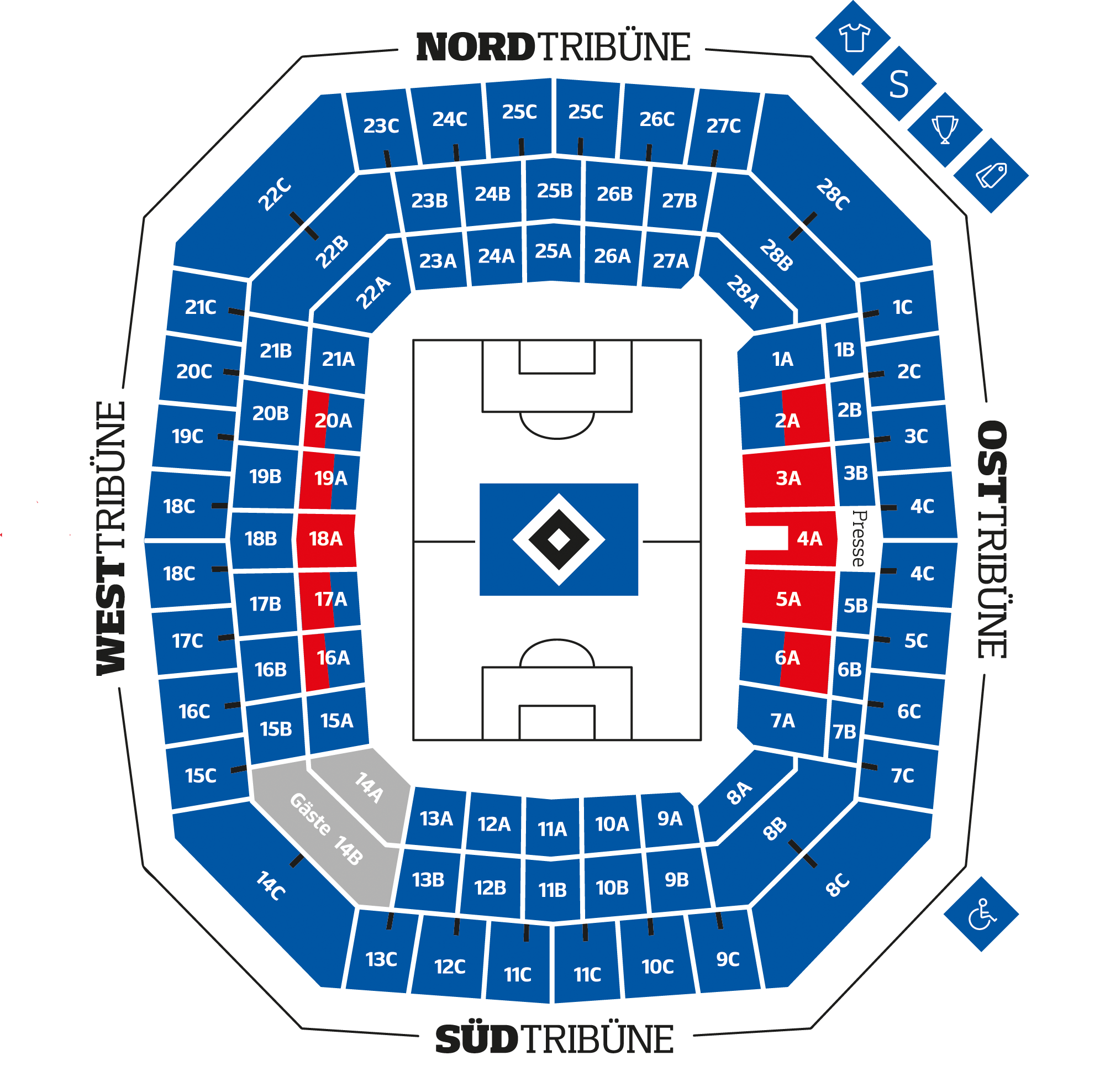 Volksparkstadion Hamburg Plan